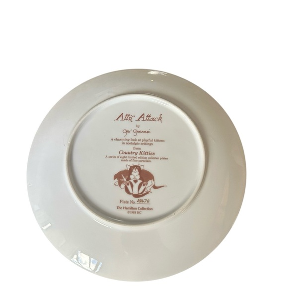 The Hamilton Collection’s Country Kitty Series “Attic Attack” Collector Plate - Picture 2 of 6